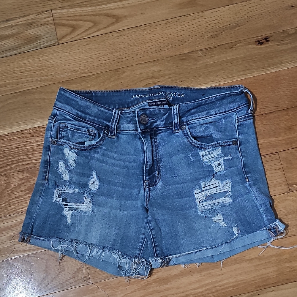 American Eagle Outfitters Women's Blue Denim Shorts